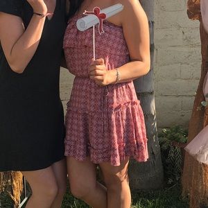 Cotton candy LA strapless dress. Worn once.